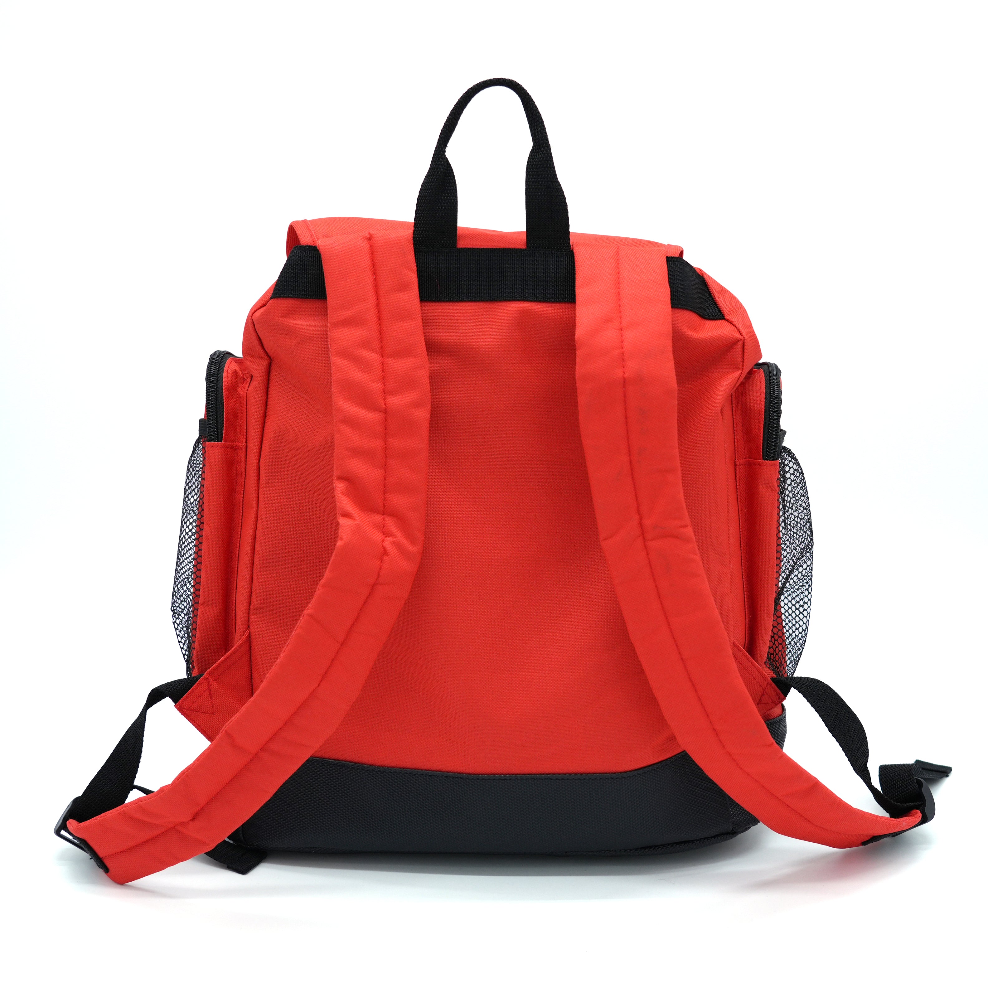 Sac à dos d’urgence Catakit Croix-Rouge française rouge avec poches latérales en filet