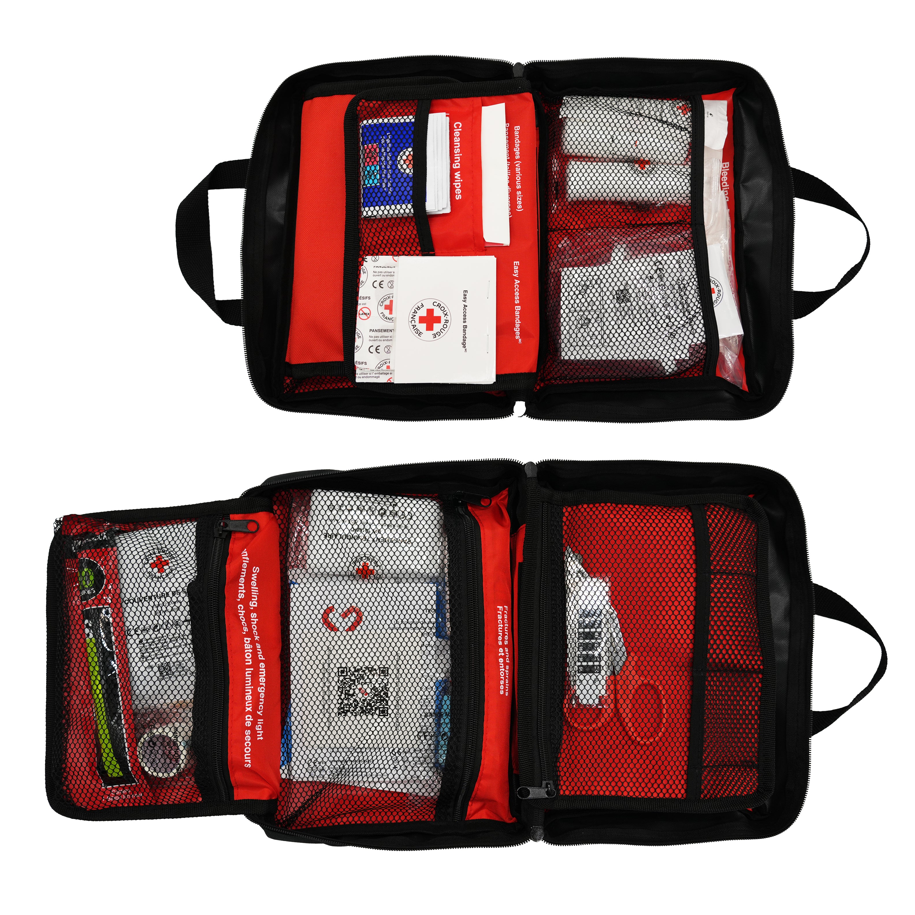 Trousse Premium — détail des compartiments organisés